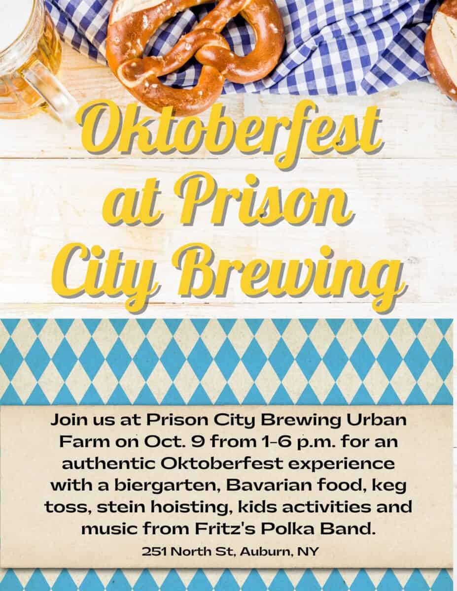 Oktoberfest at Prison City Brewing Cayuga County Chamber of Commerce